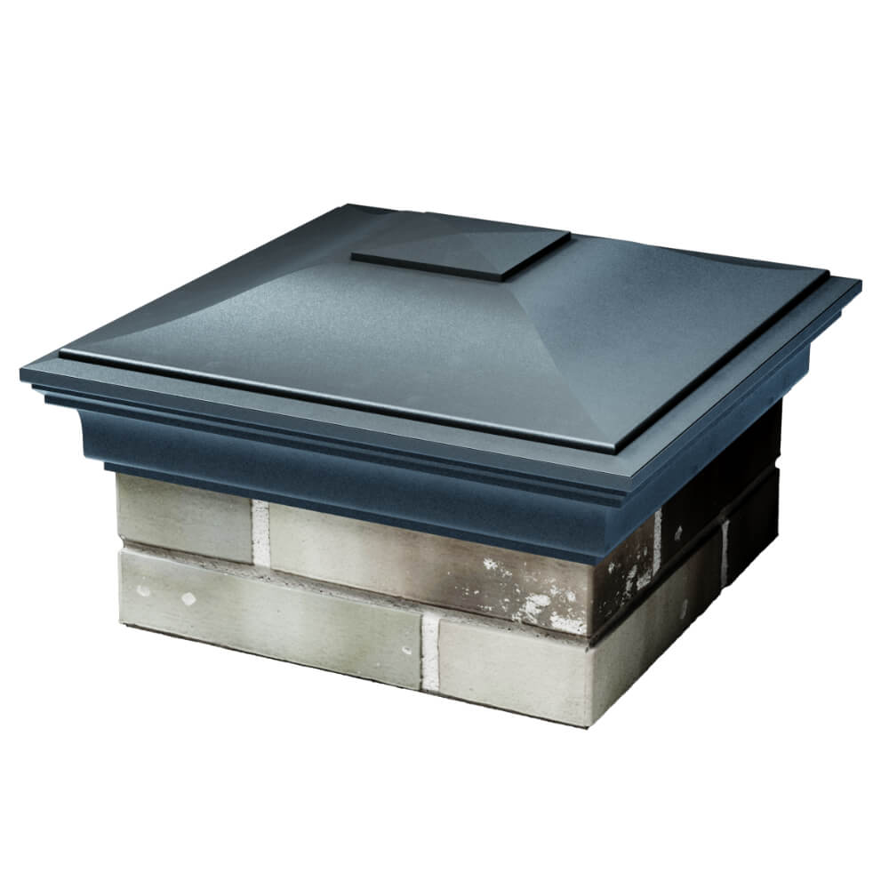 Колпак Zking Монблан Серый на столб 1.5х1.5 кирпича (385х385мм) в Йошкар-Оле фото