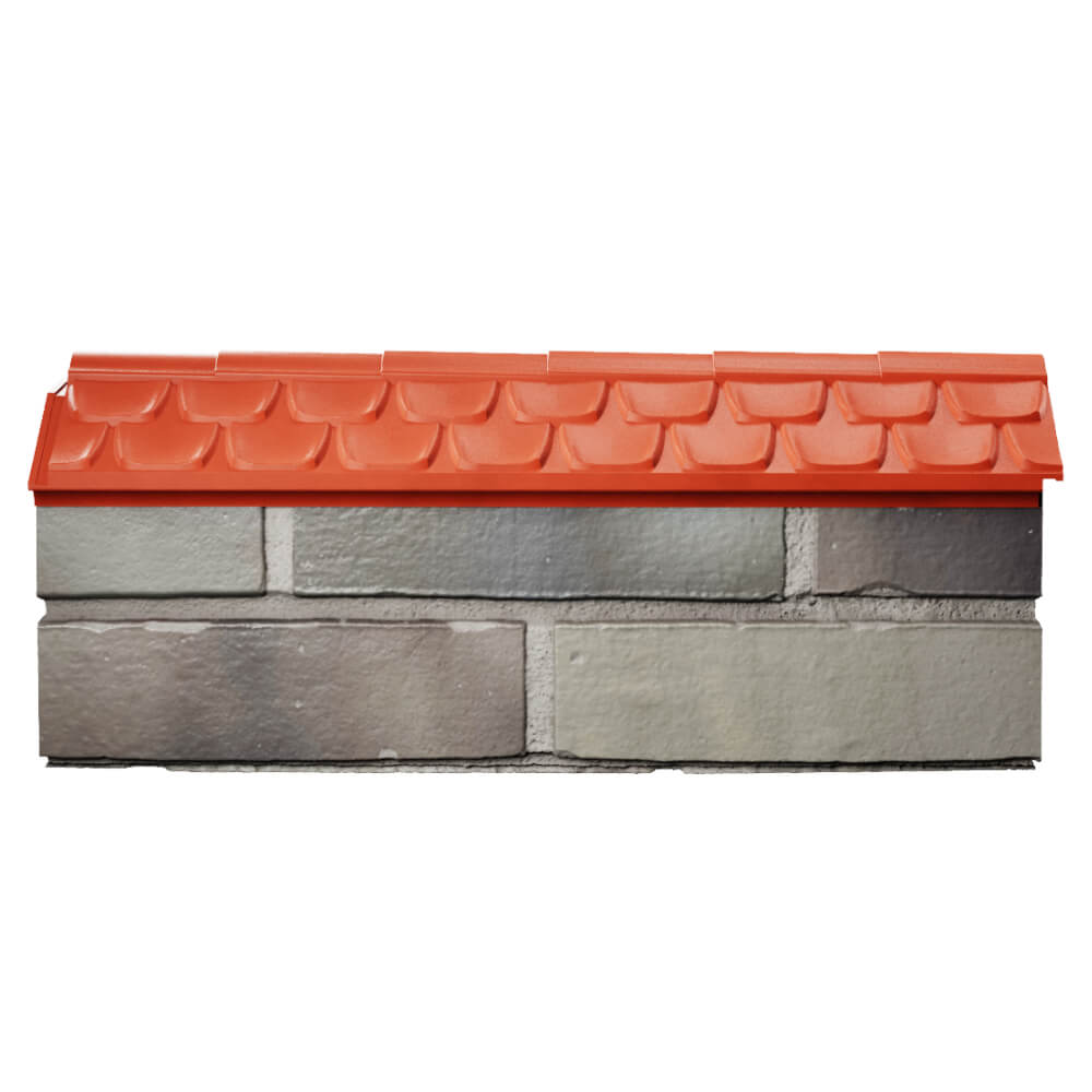 Парапет Zking Эльбрус Красный с посадкой на 0.5 кирпича (130мм) в Йошкар-Оле фото