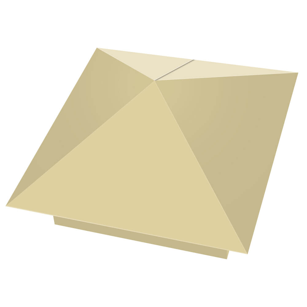 Колпак металлический 400х400мм RAL1014 Бежевый заборный Йошкар-Ола фото