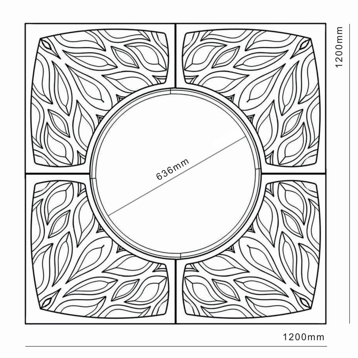 Приствольная решетка для дерева ZKING CRUST 1.2х1.2м Черная в Йошкар-Оле фото