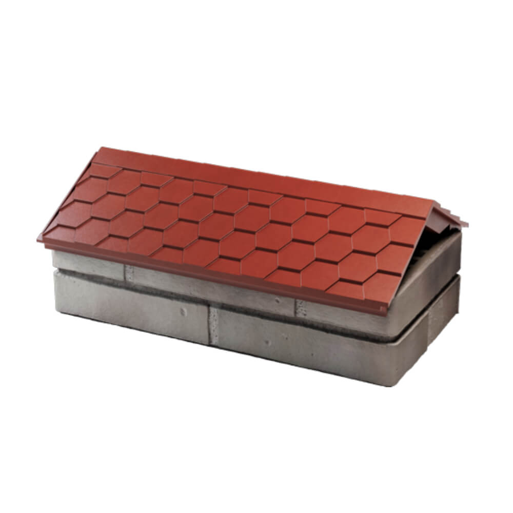 Парапет Zking Эверест Красный с посадкой на 1 кирпич (200/225/255мм) в Йошкар-Оле фото