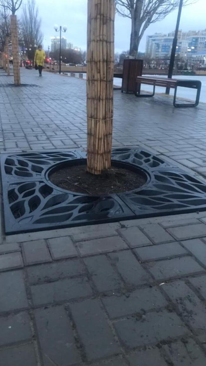 Приствольная решетка для дерева ZKING CRUST 1.2х1.2м Черная в Йошкар-Оле фото