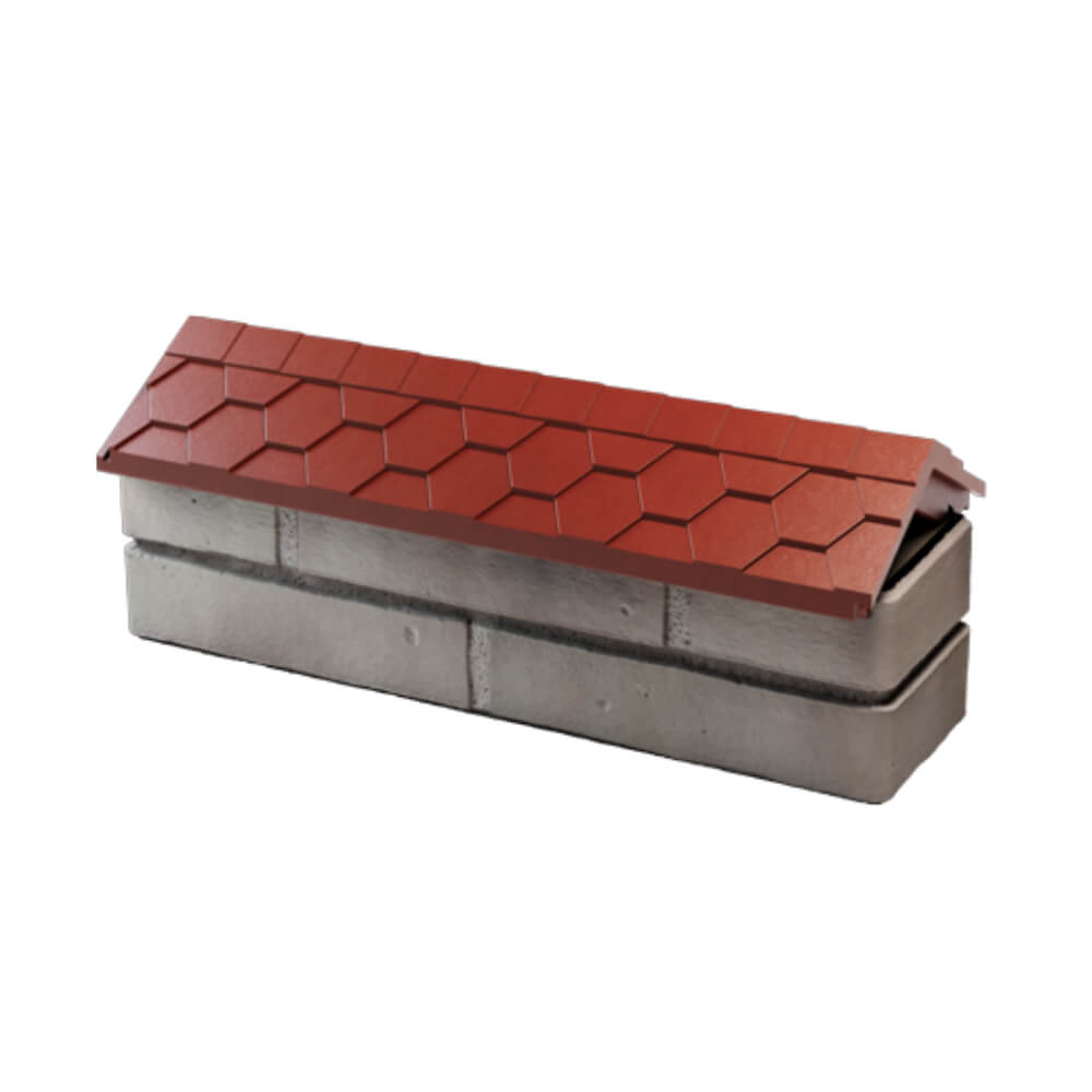 Парапет Zking Эверест Красный с посадкой на 0.5 кирпича (130мм) в Йошкар-Оле фото