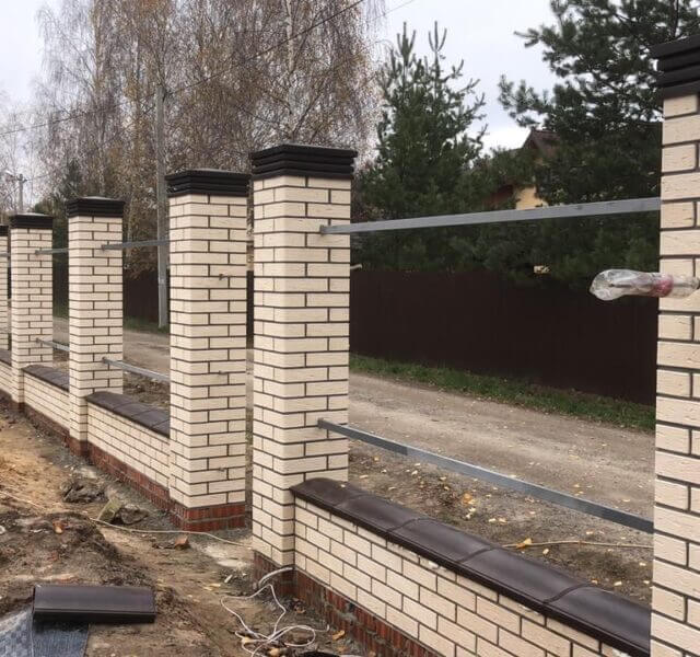 Колпак Zking Бона ХайТек Коричневый на столб 1.5х1.5 кирпича (385х385мм) в Йошкар-Оле фото