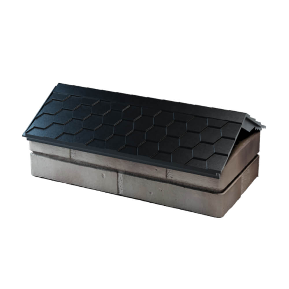 Парапет Zking Эверест Черный с посадкой на 1 кирпич (200/225/255мм) в Йошкар-Оле фото