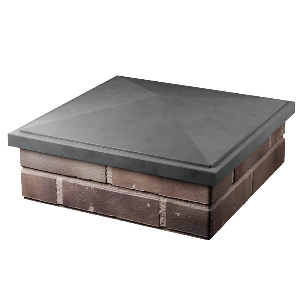 Колпак Zking БонаМоно Серый на столб 2х2 кирпича (515х515, 530х530мм) в Йошкар-Оле фото