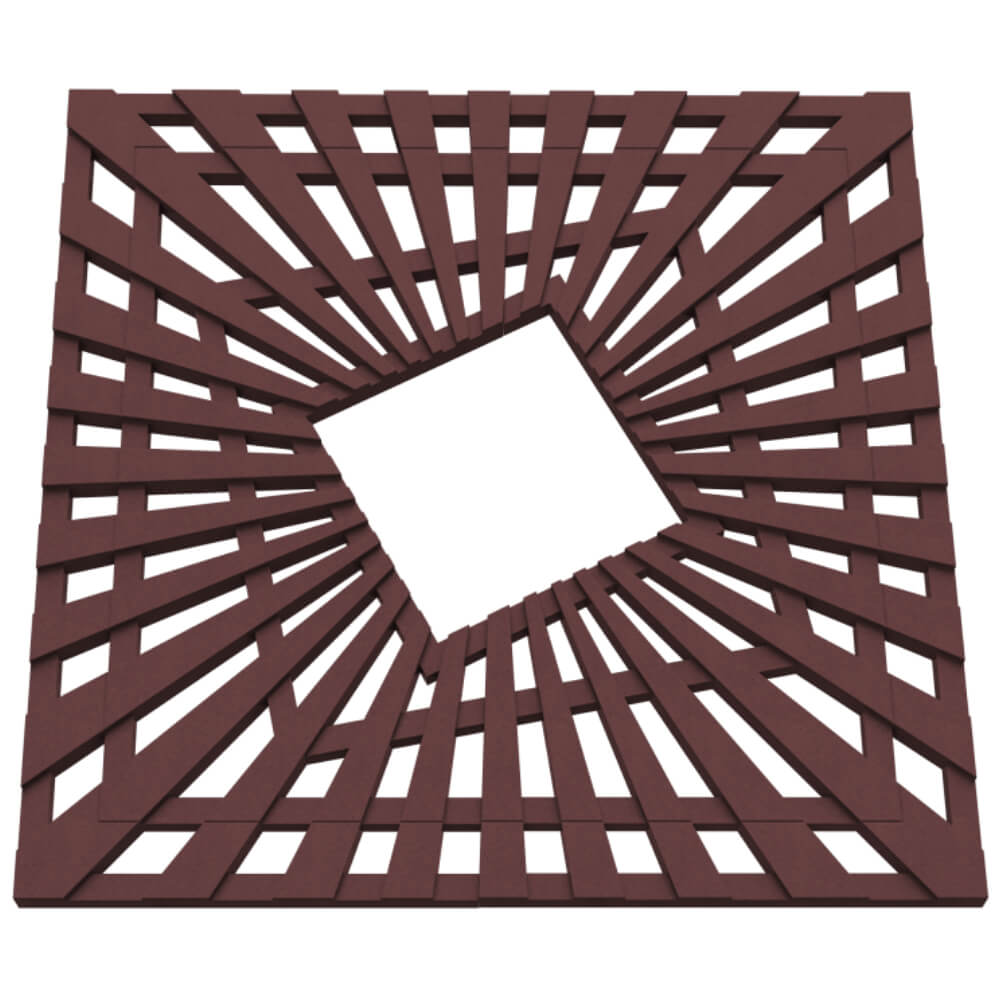 Приствольная решетка для дерева ZKING ATMOSPHERE 1.2х1.2м Коричневая в Йошкар-Оле фото