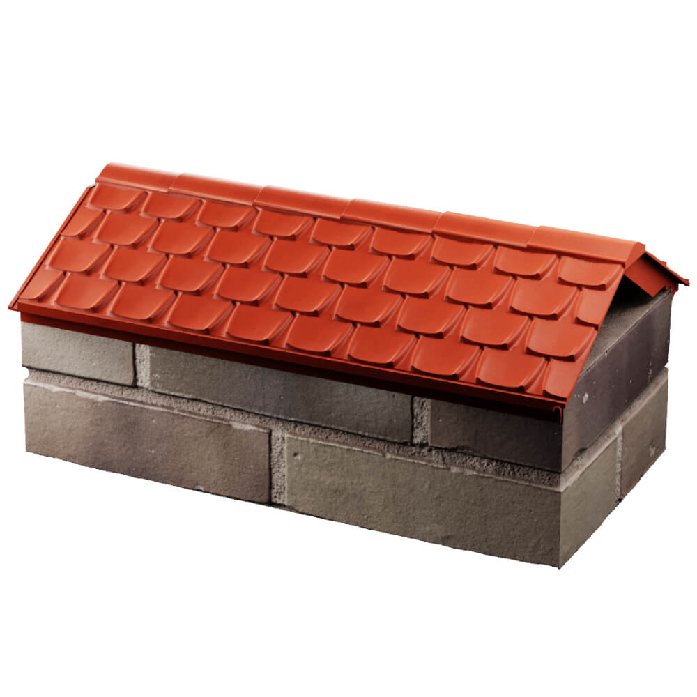 Парапет Zking Эльбрус Красный с посадкой на 1 кирпич (255мм) в Йошкар-Оле фото