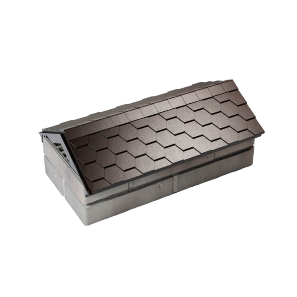 Парапет Zking Эверест Коричневый с посадкой на 1 кирпич (200/225/255мм) в Йошкар-Оле фото