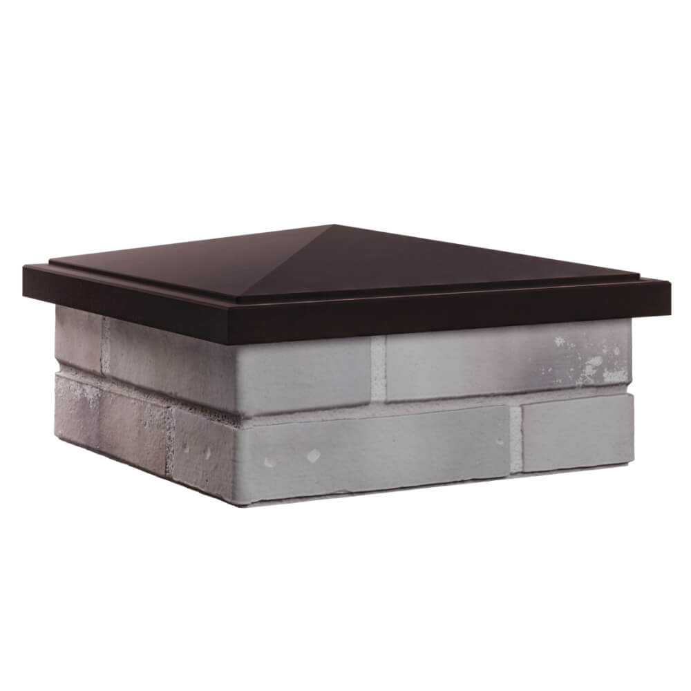 Колпак Zking БонаМоно Коричневый на столб 1.5х1.5 кирпича (385х385, 400х400мм) в Йошкар-Оле фото