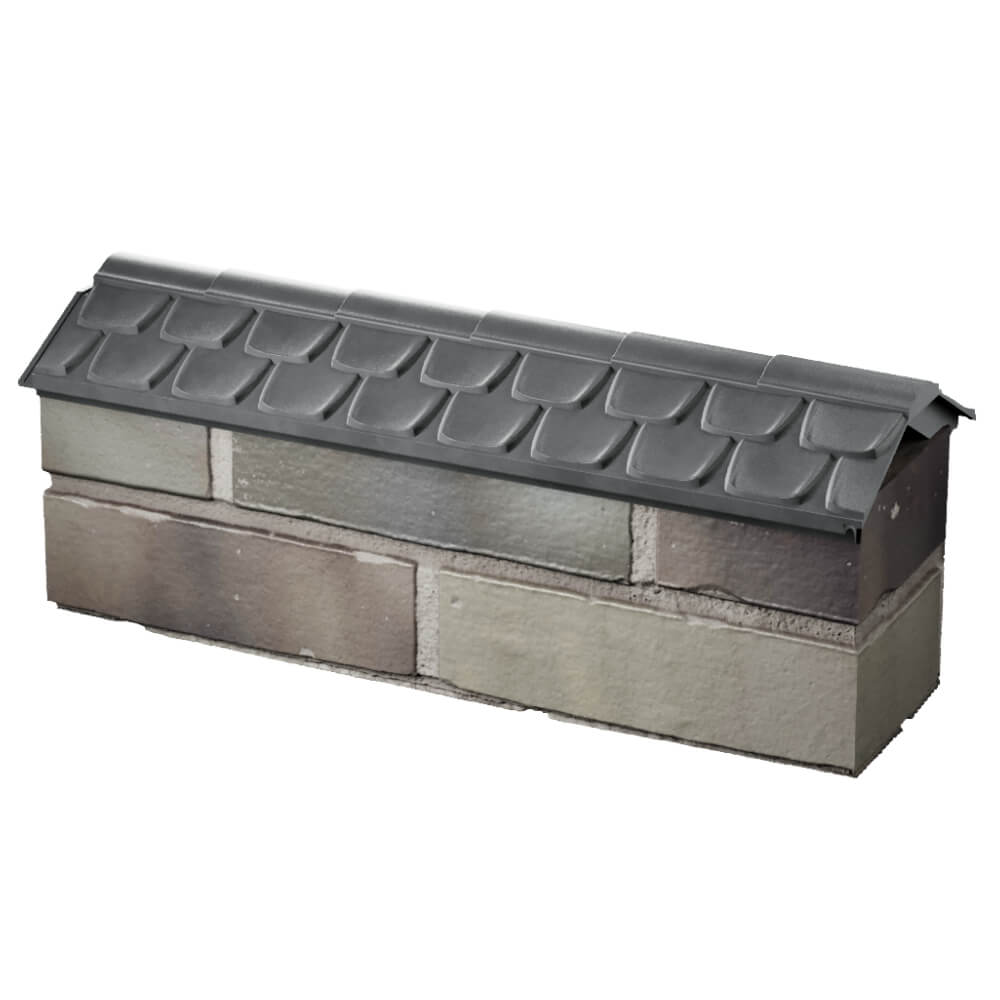 Парапет Zking Эльбрус Серый с посадкой на 0.5 кирпича (130мм) в Йошкар-Оле фото