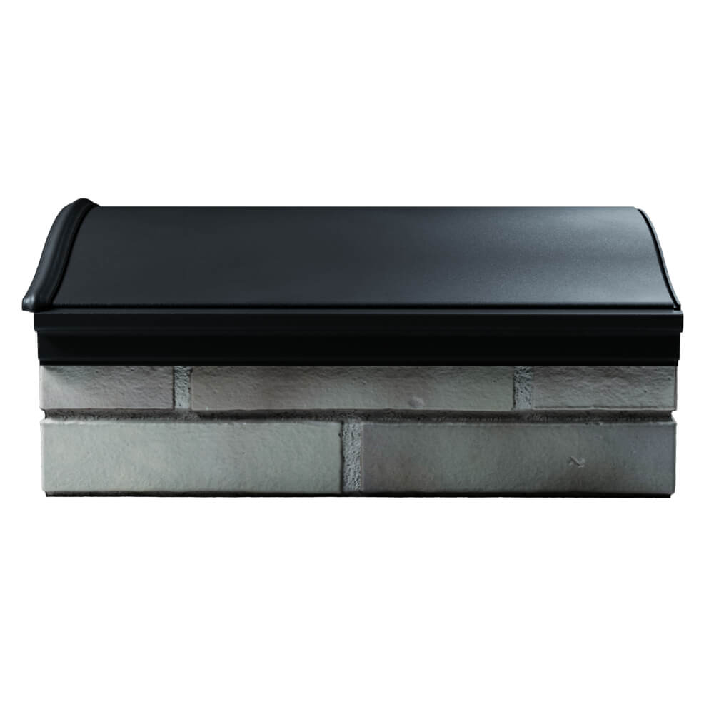 Парапет Zking Монблан Черный посадка на 1.5 кирпича (355/385мм)