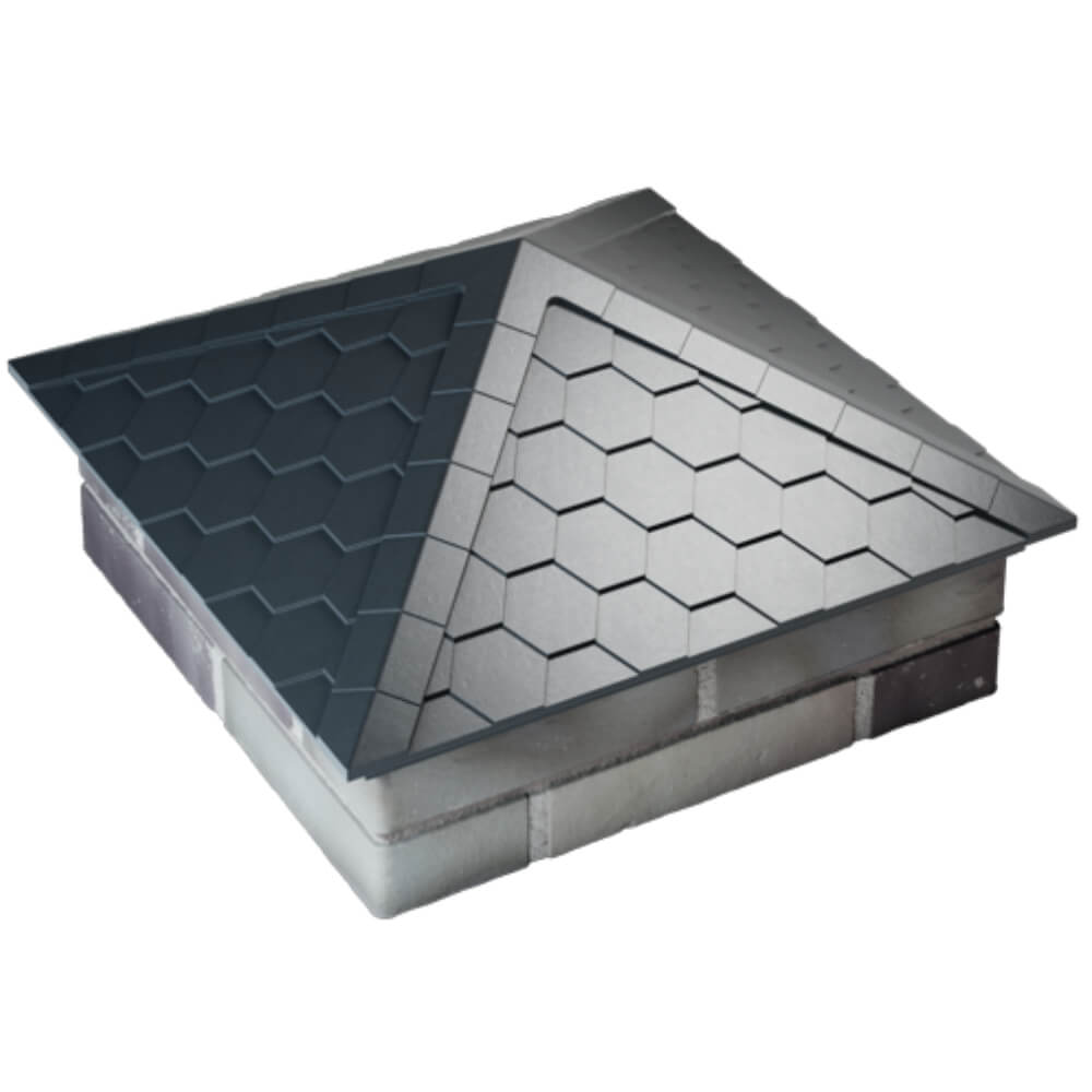 Колпак Zking Эверест Серый на столб 2х2 кирпича (535х535мм) Йошкар-Ола фото