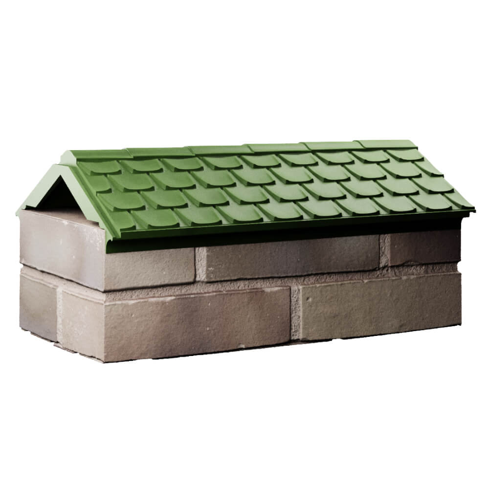 Парапет Zking Эльбрус Зеленый с посадкой на 1 кирпич (255мм) Йошкар-Ола фото