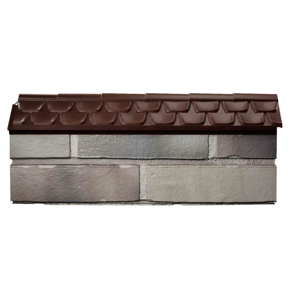 Парапет Zking Эльбрус Коричневый с посадкой на 0.5 кирпича (130мм) в Йошкар-Оле фото