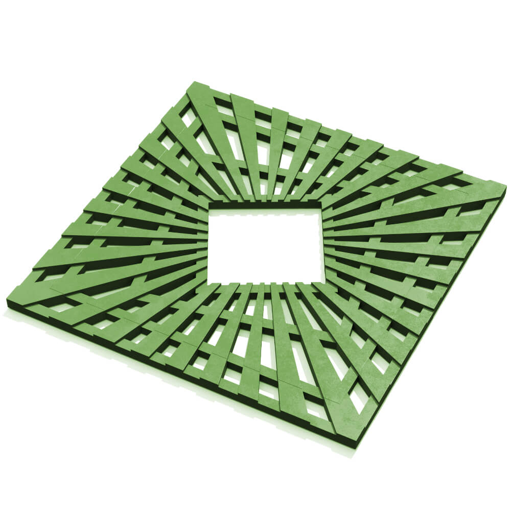 Приствольная решетка для дерева ZKING ATMOSPHERE 1.2х1.2м Зеленая в Йошкар-Оле фото