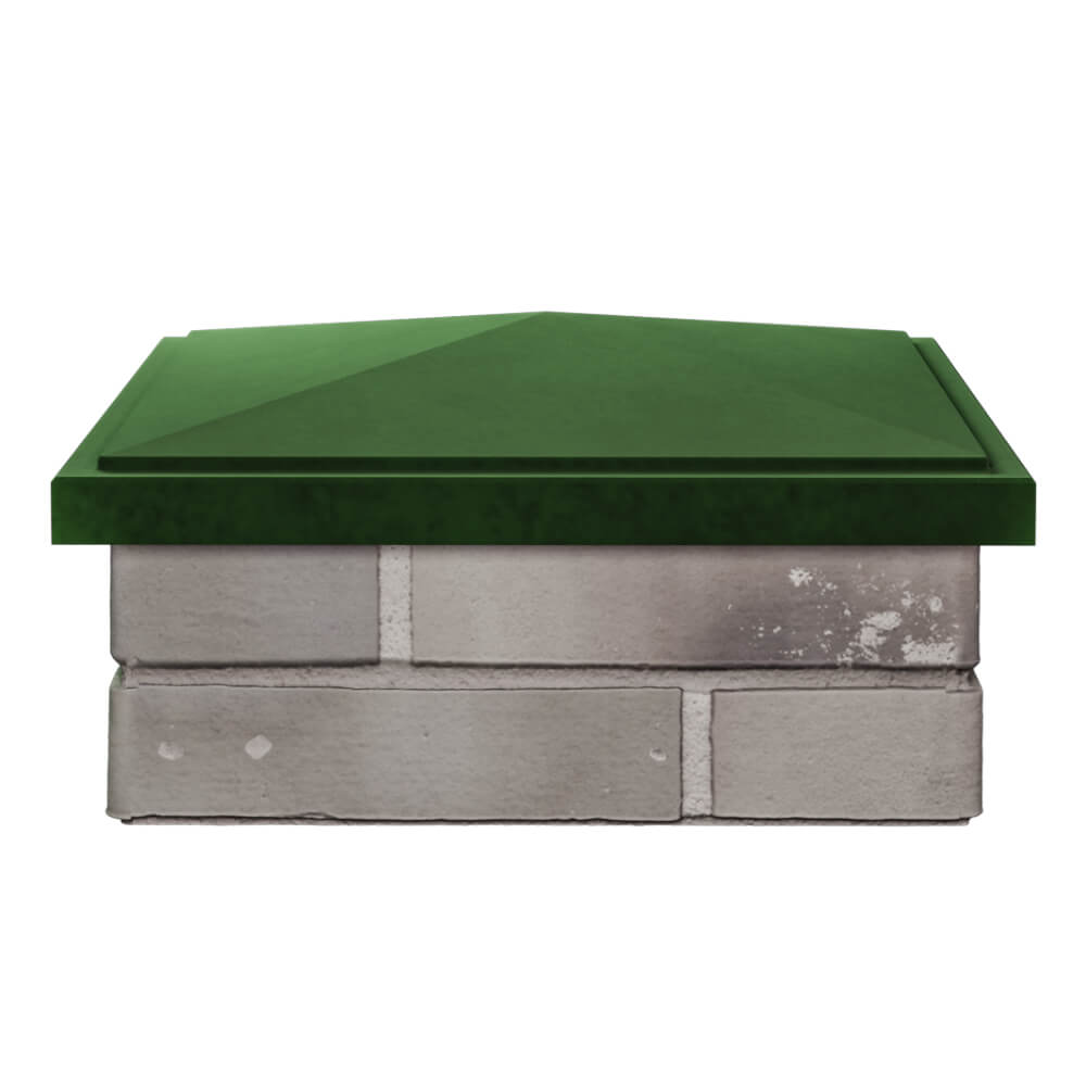 Колпак Zking БонаМоно Зеленый на столб 1.5х1.5 кирпича (385х385, 400х400мм) Йошкар-Ола фото