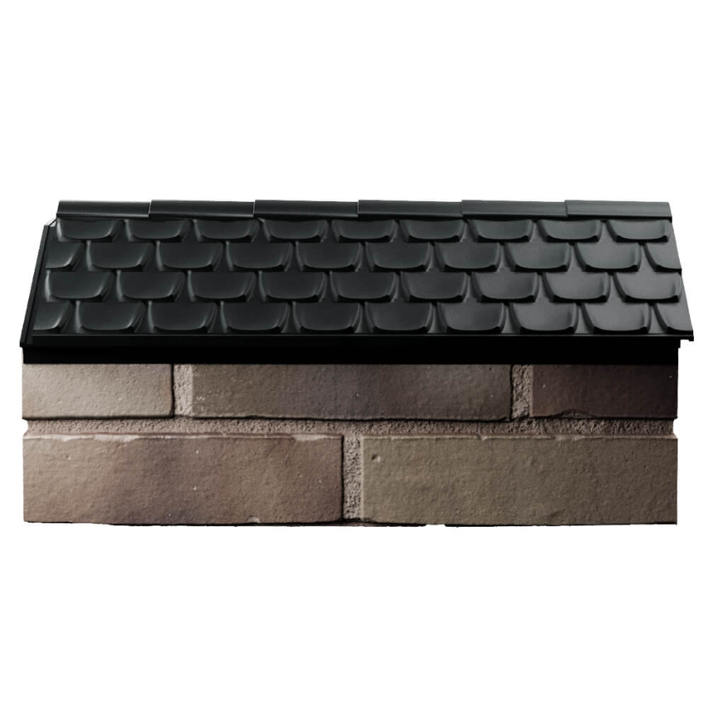 Парапет Zking Эльбрус Черный с посадкой на 1 кирпич (255мм) в Йошкар-Оле фото