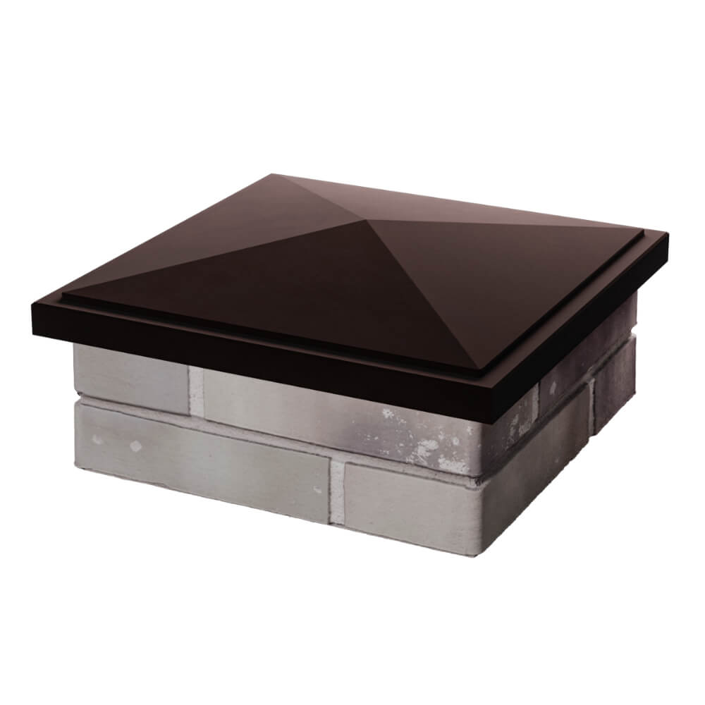 Колпак Zking БонаМоно Коричневый на столб 1.5х1.5 кирпича (385х385, 400х400мм) в Йошкар-Оле фото