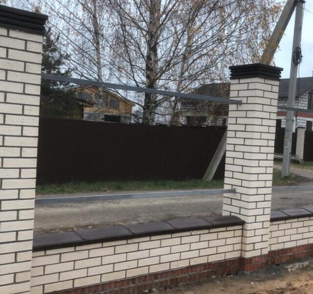 Колпак Zking Бона ХайТек Коричневый на столб 1.5х1.5 кирпича (385х385мм) в Йошкар-Оле фото