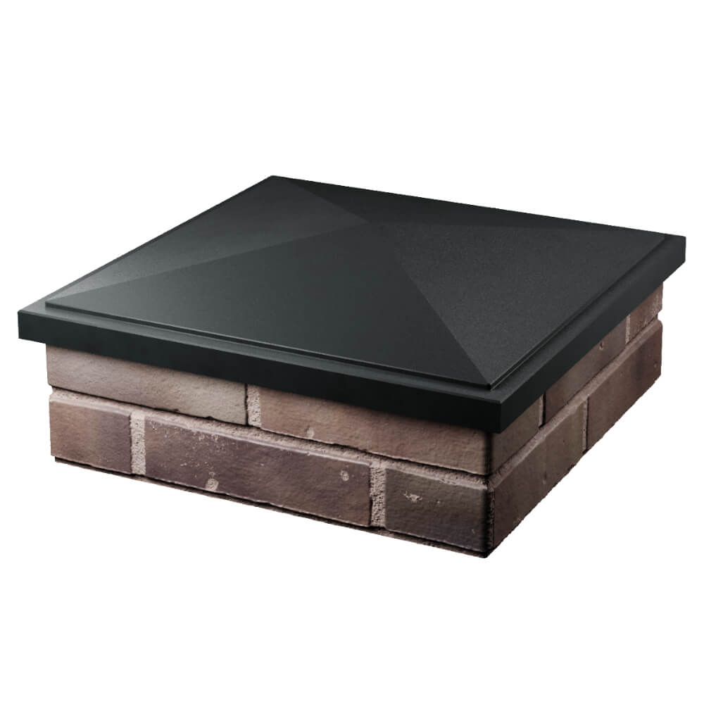 Колпак Zking БонаМоно Черный на столб 2х2 кирпича (515х515, 530х530мм) в Йошкар-Оле фото