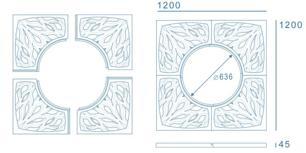 Приствольная решетка для дерева ZKING CRUST 1.2х1.2м Черная в Йошкар-Оле фото