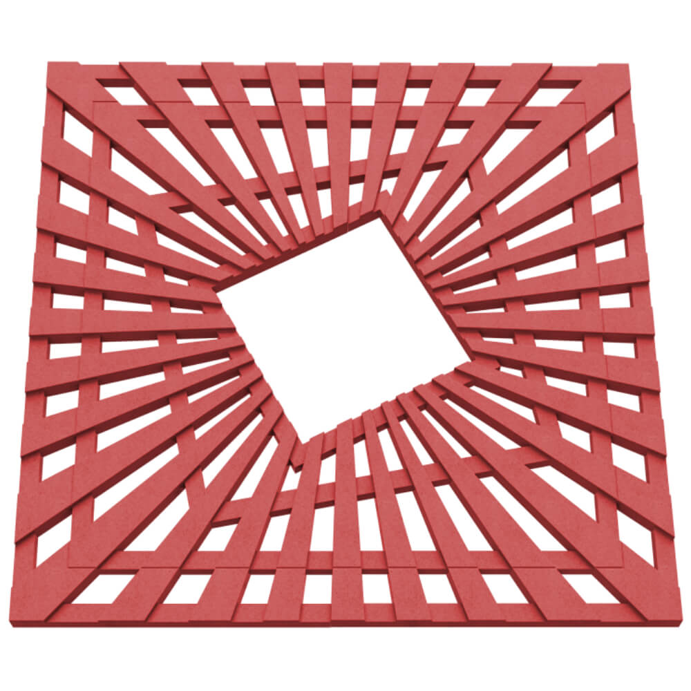 Приствольная решетка для дерева ZKING ATMOSPHERE 1.2х1.2м Красная в Йошкар-Оле фото