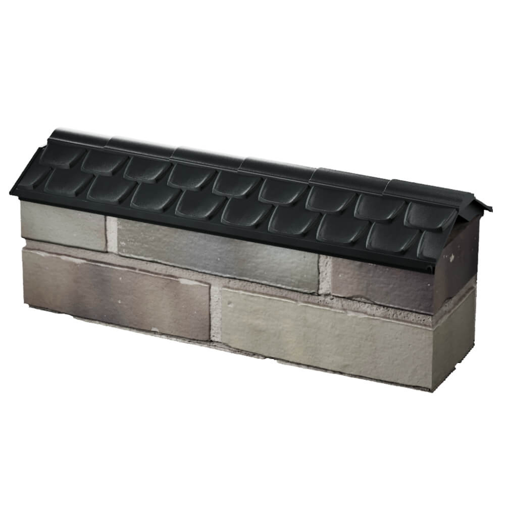 Парапет Zking Эльбрус Черный с посадкой на 0.5 кирпича (130мм) в Йошкар-Оле фото