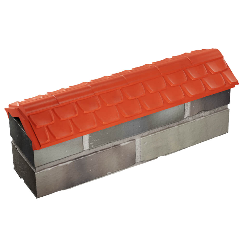 Парапет Zking Эльбрус Красный с посадкой на 0.5 кирпича (130мм) в Йошкар-Оле фото