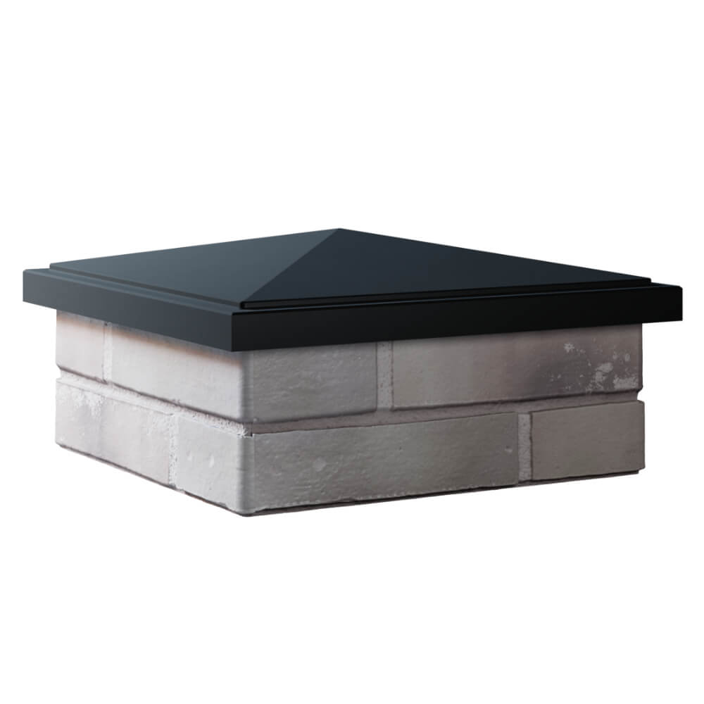 Колпак Zking БонаМоно Черный на столб 1.5х1.5 кирпича (385х385, 400х400мм) в Йошкар-Оле фото