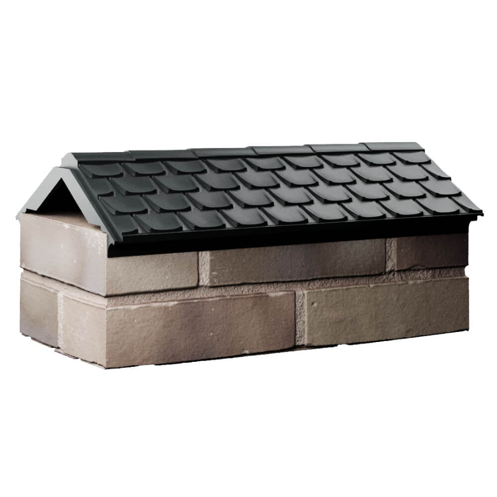 Парапет Zking Эльбрус Черный с посадкой на 1 кирпич (255мм) Йошкар-Ола фото