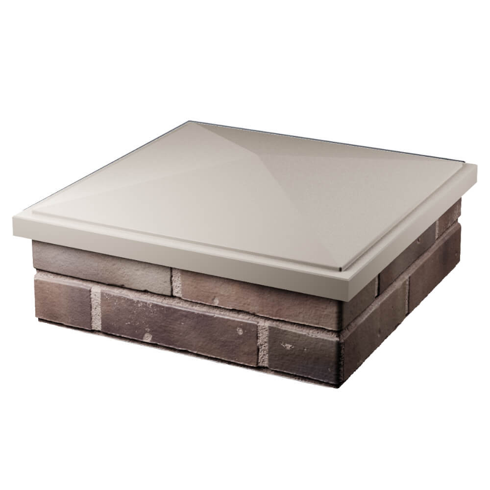 Колпак Zking БонаМоно Бежевый на столб 2х2 кирпича (515х515, 530х530мм) в Йошкар-Оле фото