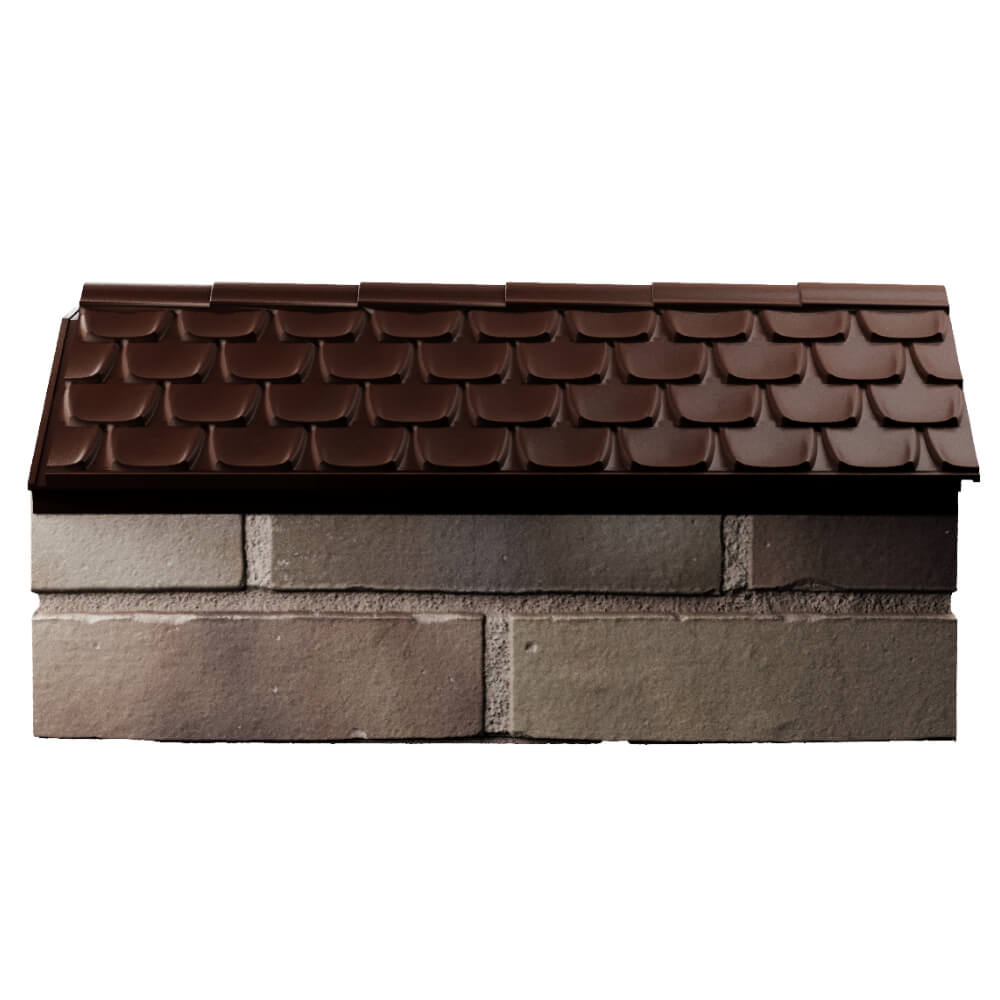 Парапет Zking Эльбрус Коричневый с посадкой на 1 кирпич (255мм) в Йошкар-Оле фото