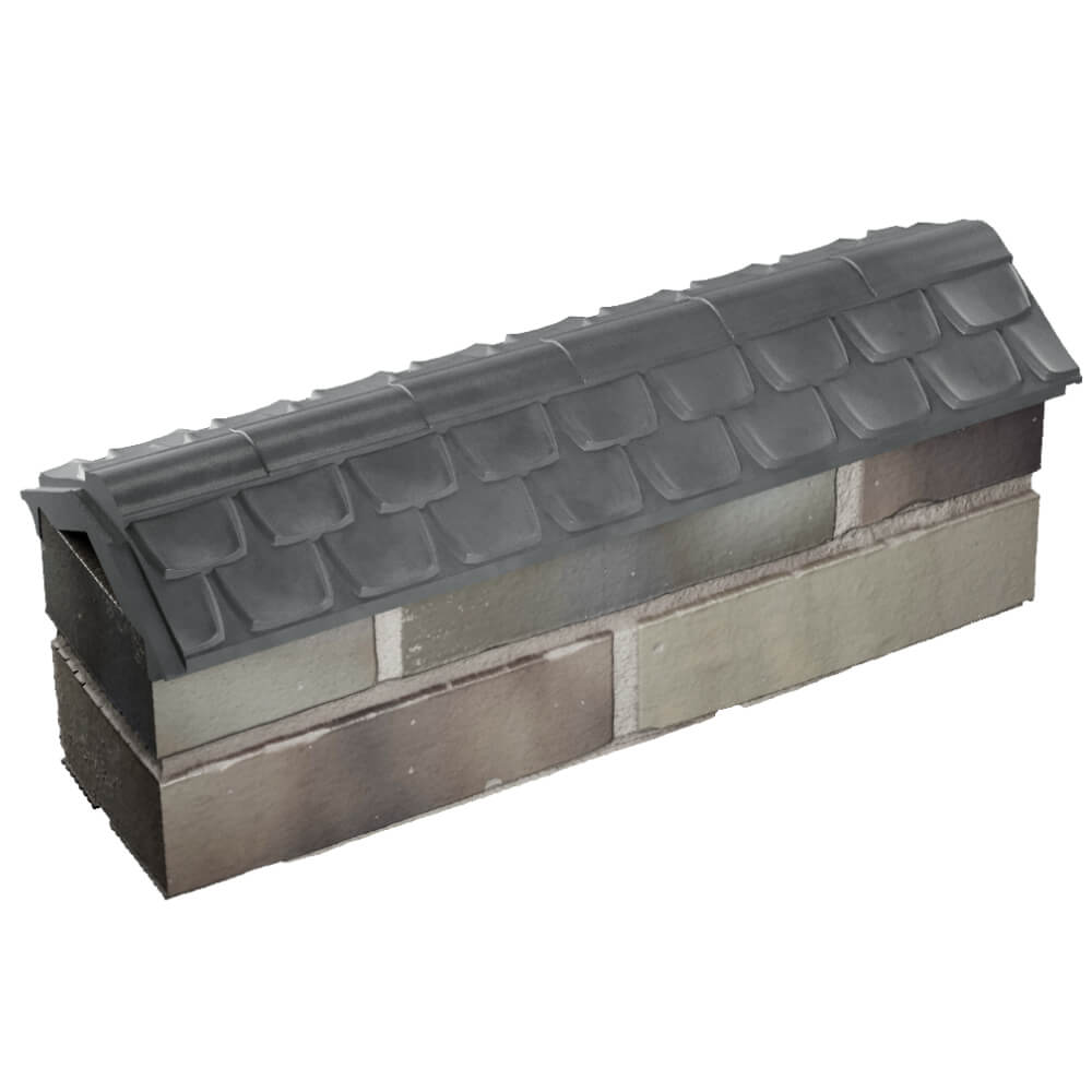 Парапет Zking Эльбрус Серый с посадкой на 0.5 кирпича (130мм) в Йошкар-Оле фото