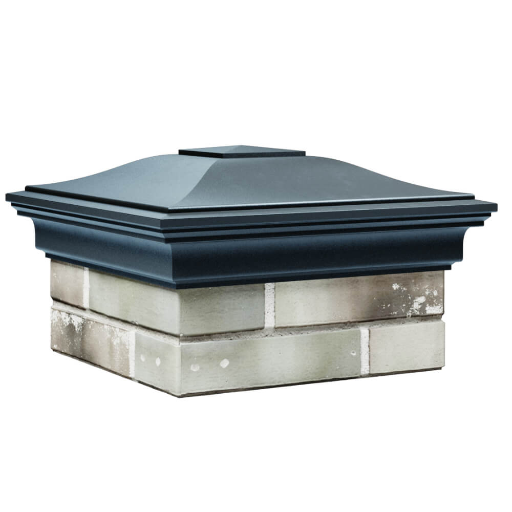 Колпак Zking Монблан Серый на столб 1.5х1.5 кирпича (385х385мм) в Йошкар-Оле фото