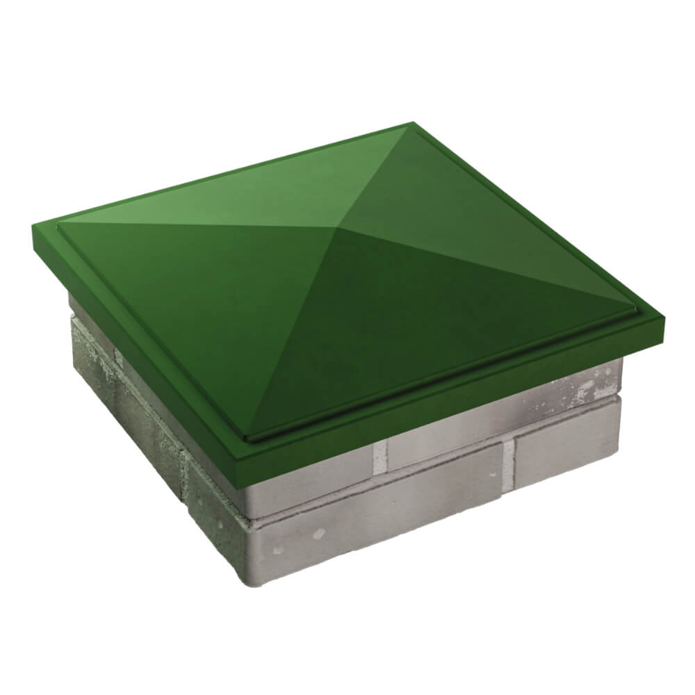 Колпак Zking БонаМоно Зеленый на столб 1.5х1.5 кирпича (385х385, 400х400мм) в Йошкар-Оле фото