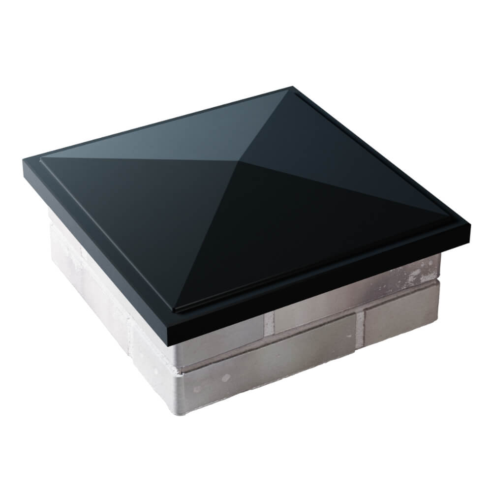 Колпак Zking БонаМоно Черный на столб 1.5х1.5 кирпича (385х385, 400х400мм) в Йошкар-Оле фото