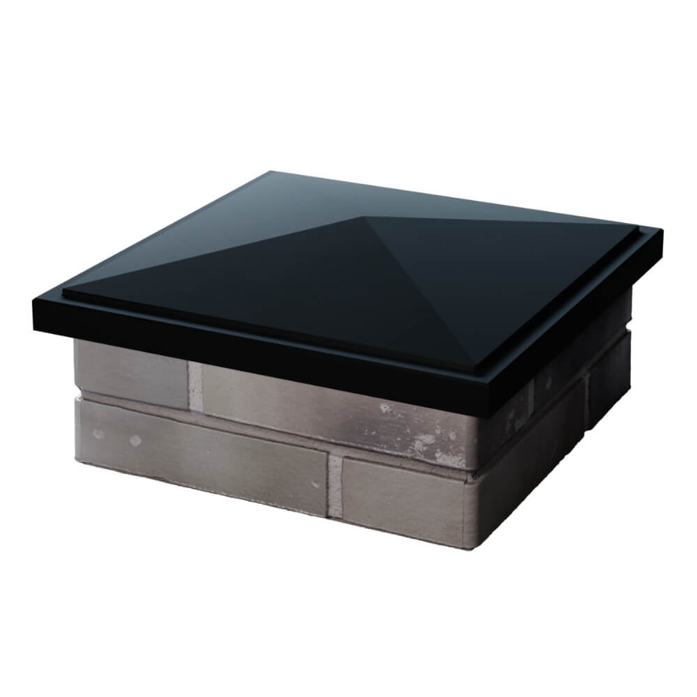 Колпак Zking БонаМоно Черный на столб 1.5х1.5 кирпича (385х385, 400х400мм) в Йошкар-Оле фото