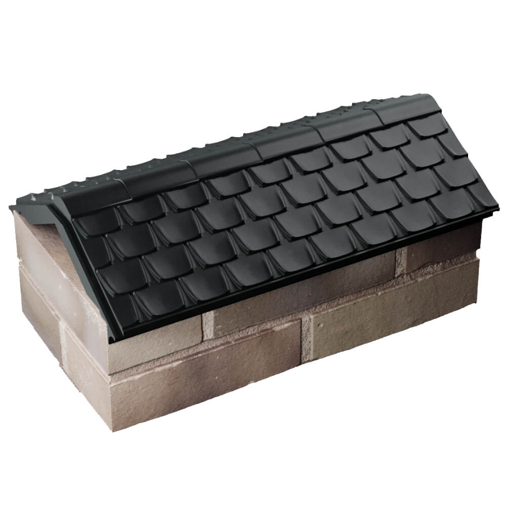 Парапет Zking Эльбрус Черный с посадкой на 1 кирпич (255мм) в Йошкар-Оле фото