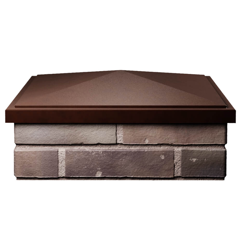 Колпак Zking БонаМоно Коричневый на столб 2х2 кирпича (515х515, 530х530мм) Йошкар-Ола фото