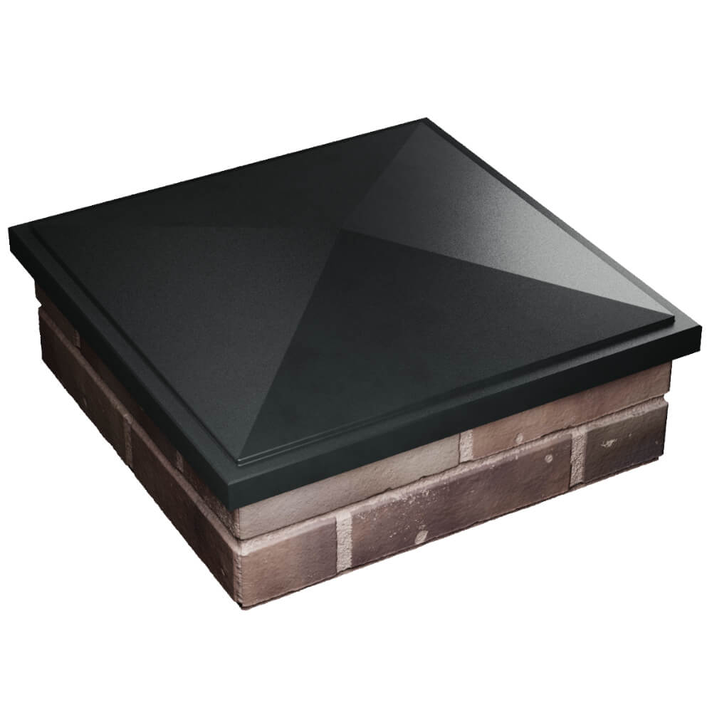 Колпак Zking БонаМоно Черный на столб 2х2 кирпича (515х515, 530х530мм) в Йошкар-Оле фото