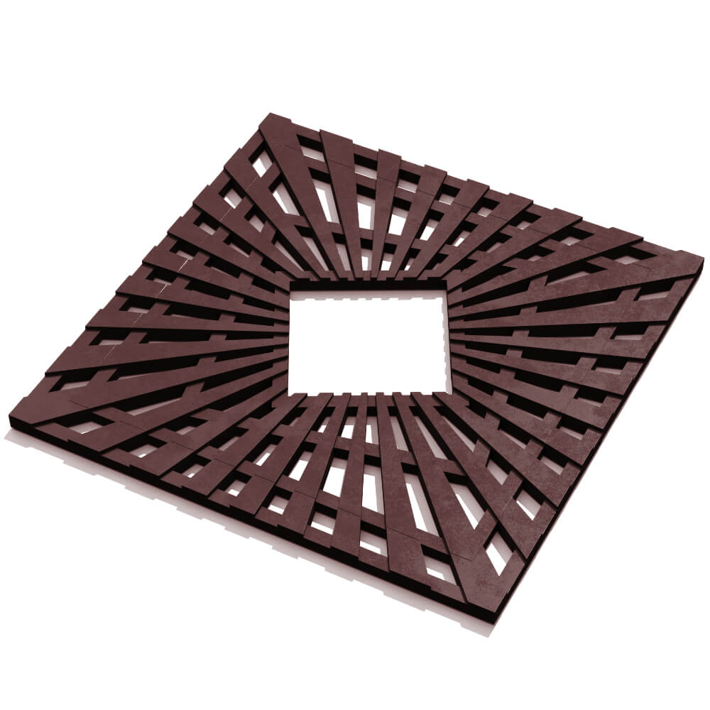 Приствольная решетка для дерева ZKING ATMOSPHERE 1.2х1.2м Коричневая в Йошкар-Оле фото