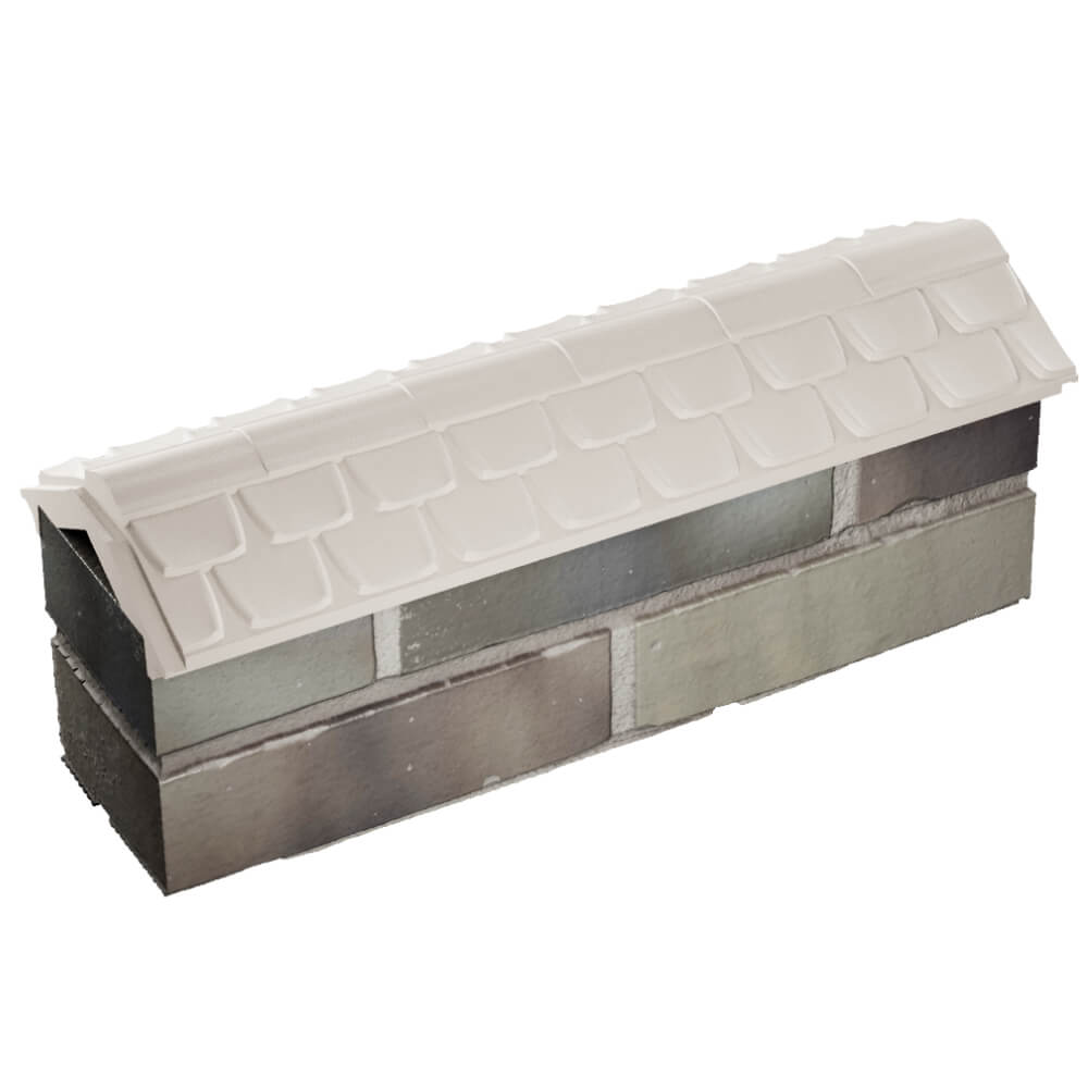 Парапет Zking Эльбрус Бежевый с посадкой на 0.5 кирпича (130мм) в Йошкар-Оле фото
