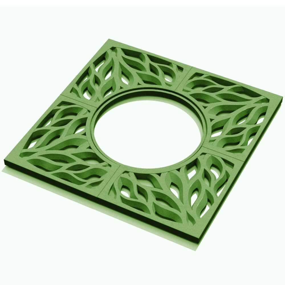 Приствольная решетка для дерева ZKING CRUST 1.2х1.2м Зеленая в Йошкар-Оле фото