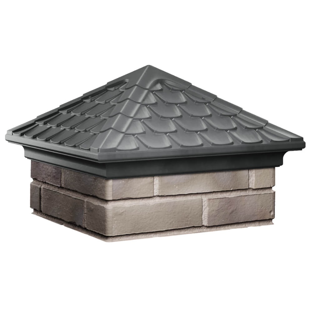 Колпак Zking Эльбрус Серый на столб 1.5х1.5 кирпича (385х385мм) в Йошкар-Оле фото