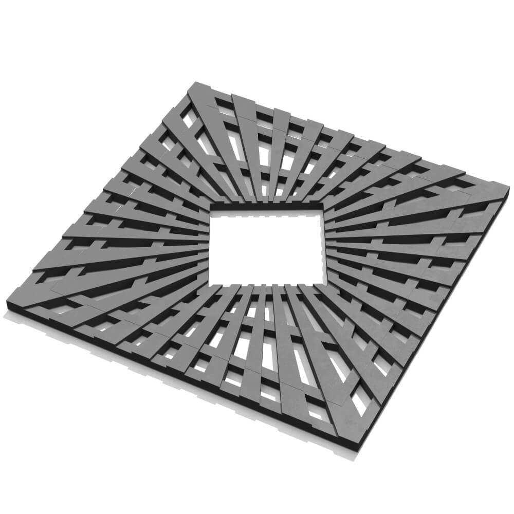 Приствольная решетка для дерева ZKING ATMOSPHERE 1.2х1.2м Серая в Йошкар-Оле фото