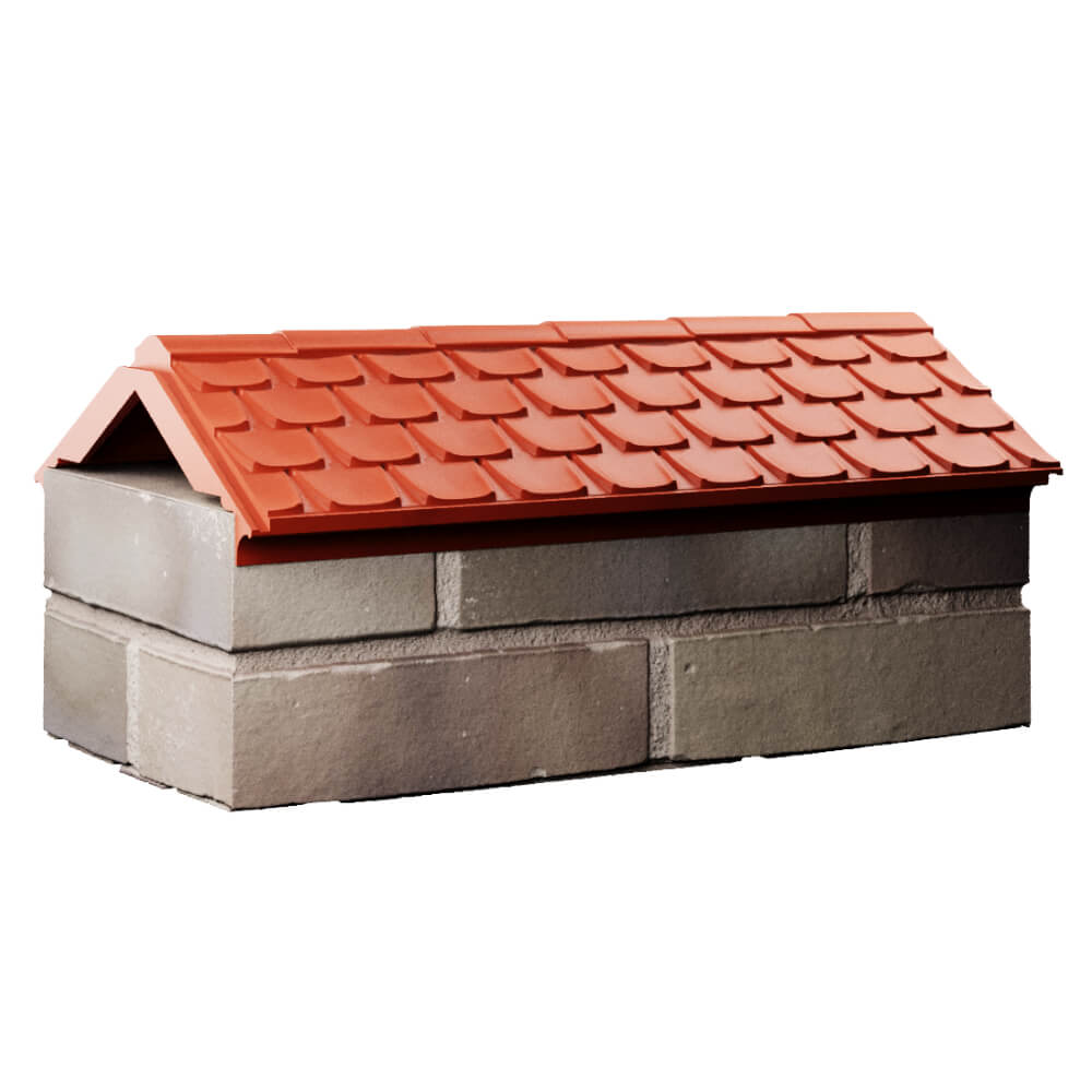 Парапет Zking Эльбрус Красный с посадкой на 1 кирпич (255мм) Йошкар-Ола фото
