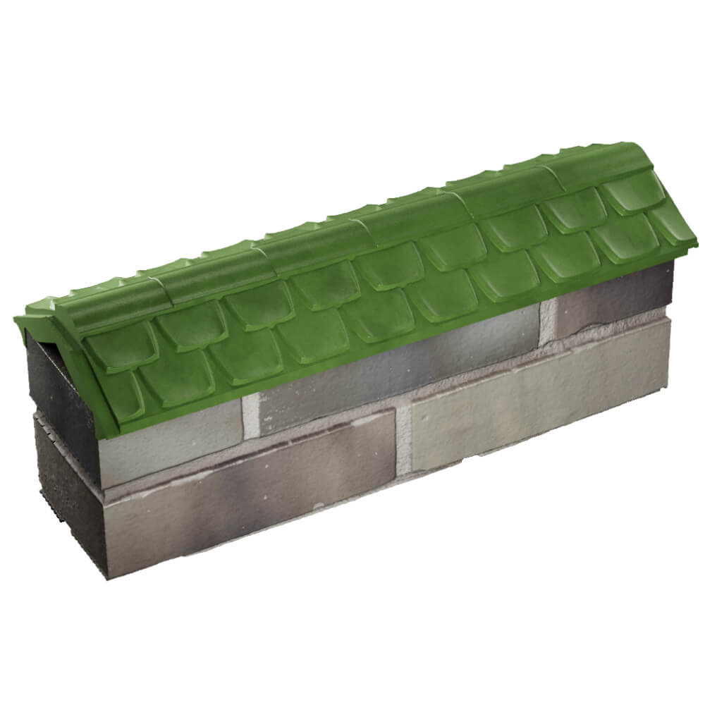 Парапет Zking Эльбрус Зеленый с посадкой на 0.5 кирпича (130мм) в Йошкар-Оле фото